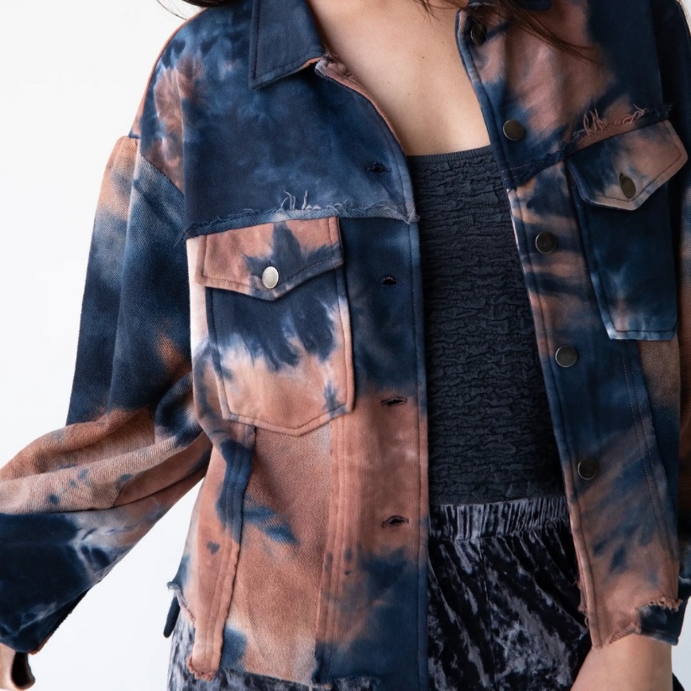 NEW tie dye boho jacket - Picture 2 of 13